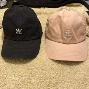 Adidas Womens hats black and light pink 100% Cotton